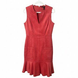 Fire-Red Fit-and-Flare Cocktail Dress